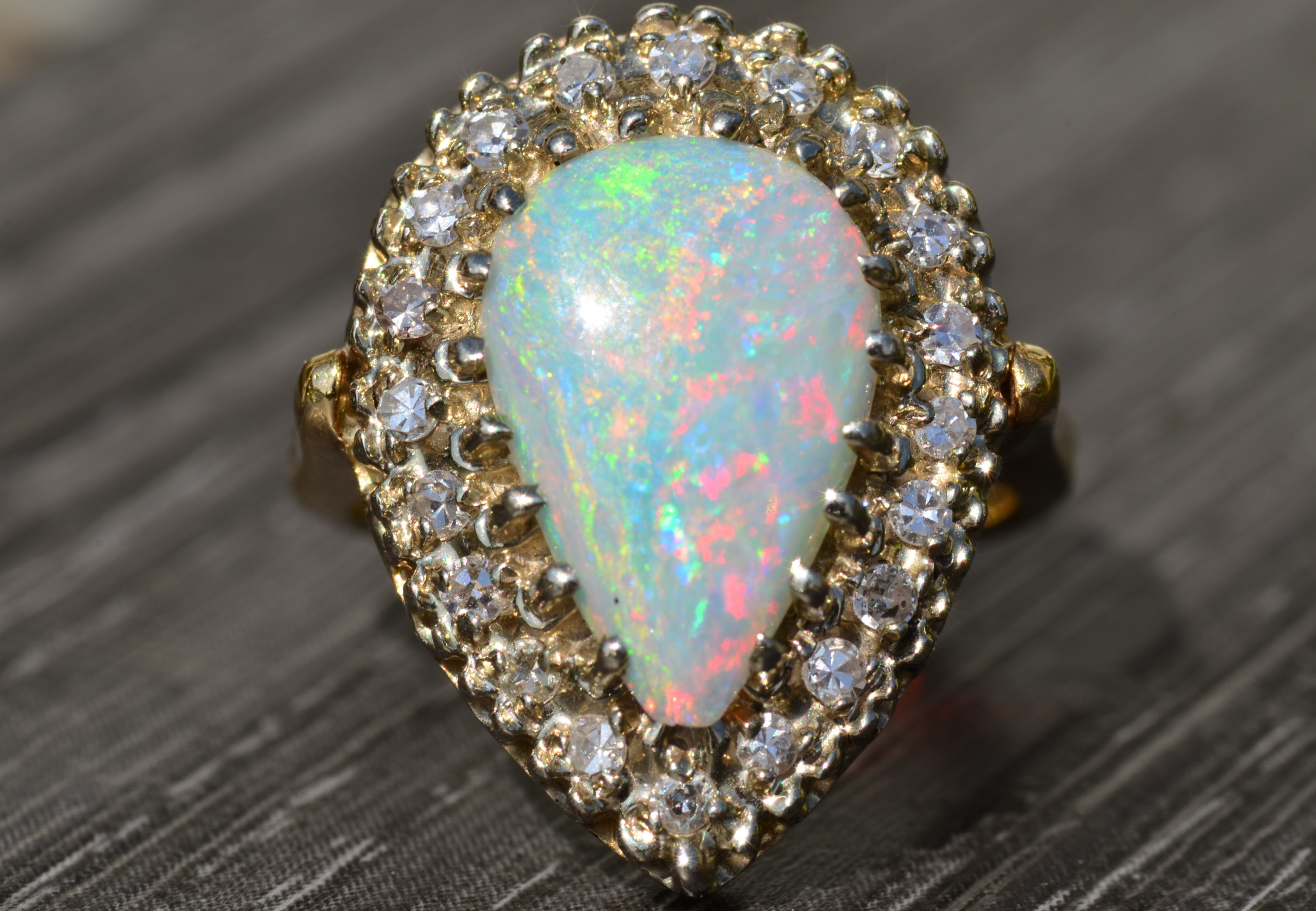 SOLD - The Hatfield: Outstanding Pear Shaped Australian Opal and ...
