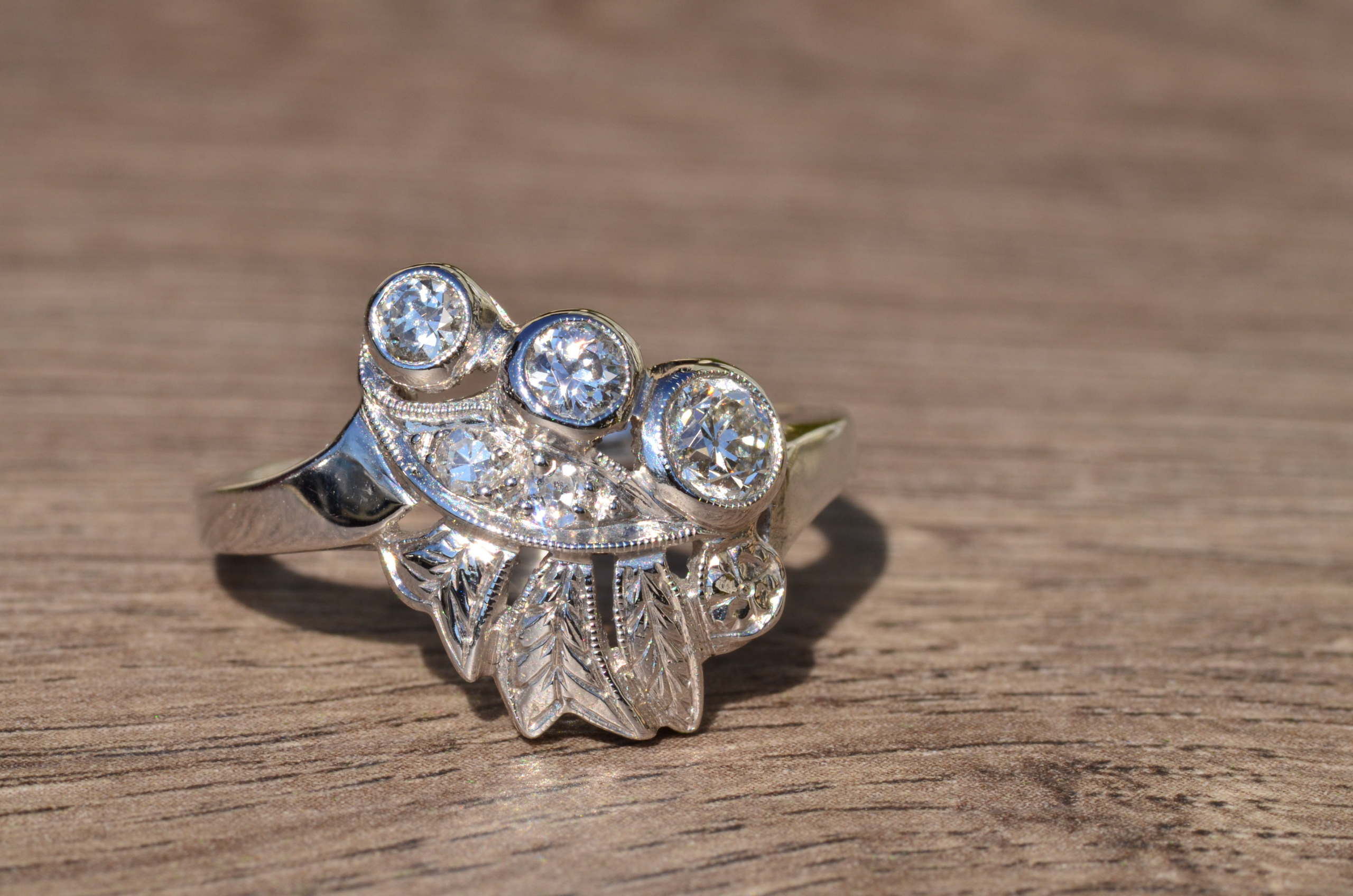 Fusion Of Solitaire Diamond Cocktail Ring | Jewelbox