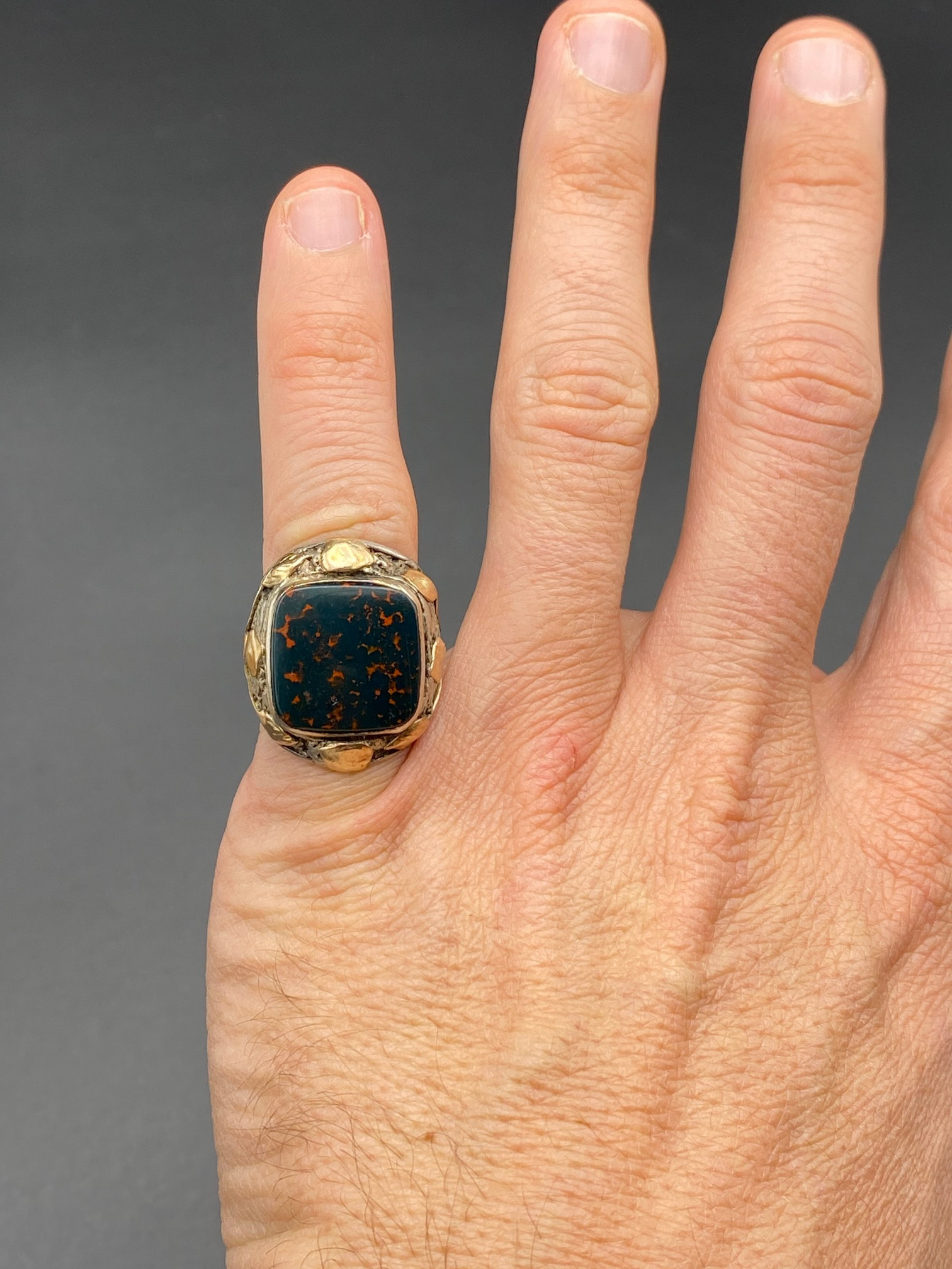 Bloodstone Signet Ring | 00019365 | Heming, London Jewellers