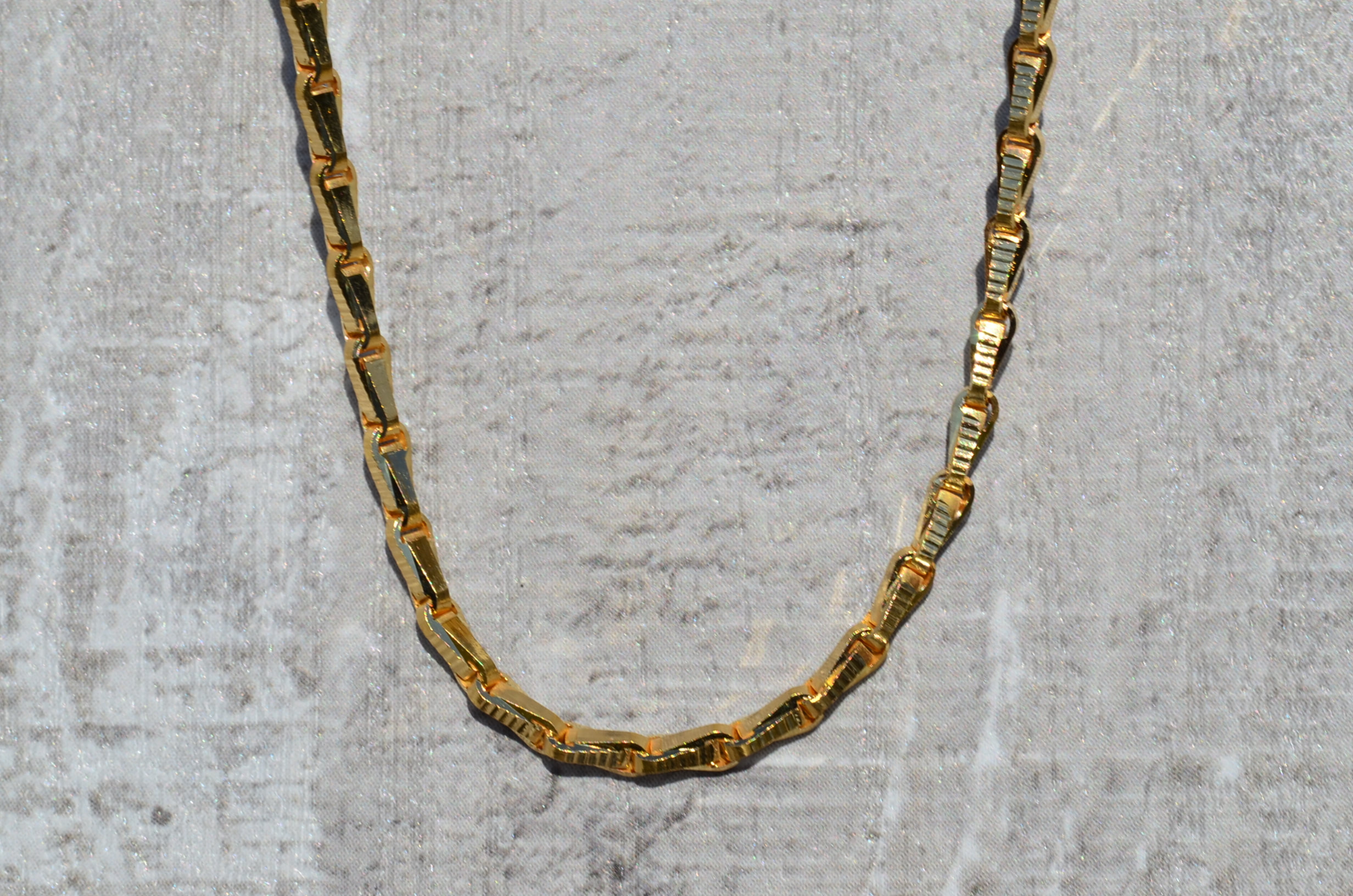 Gold Specialty Chain Necklace