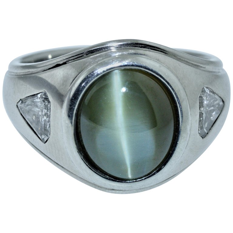 Cat's Eye Kornerupine Unisex Ring | Exquisite Jewelry for Every Occasion |  FWCJ