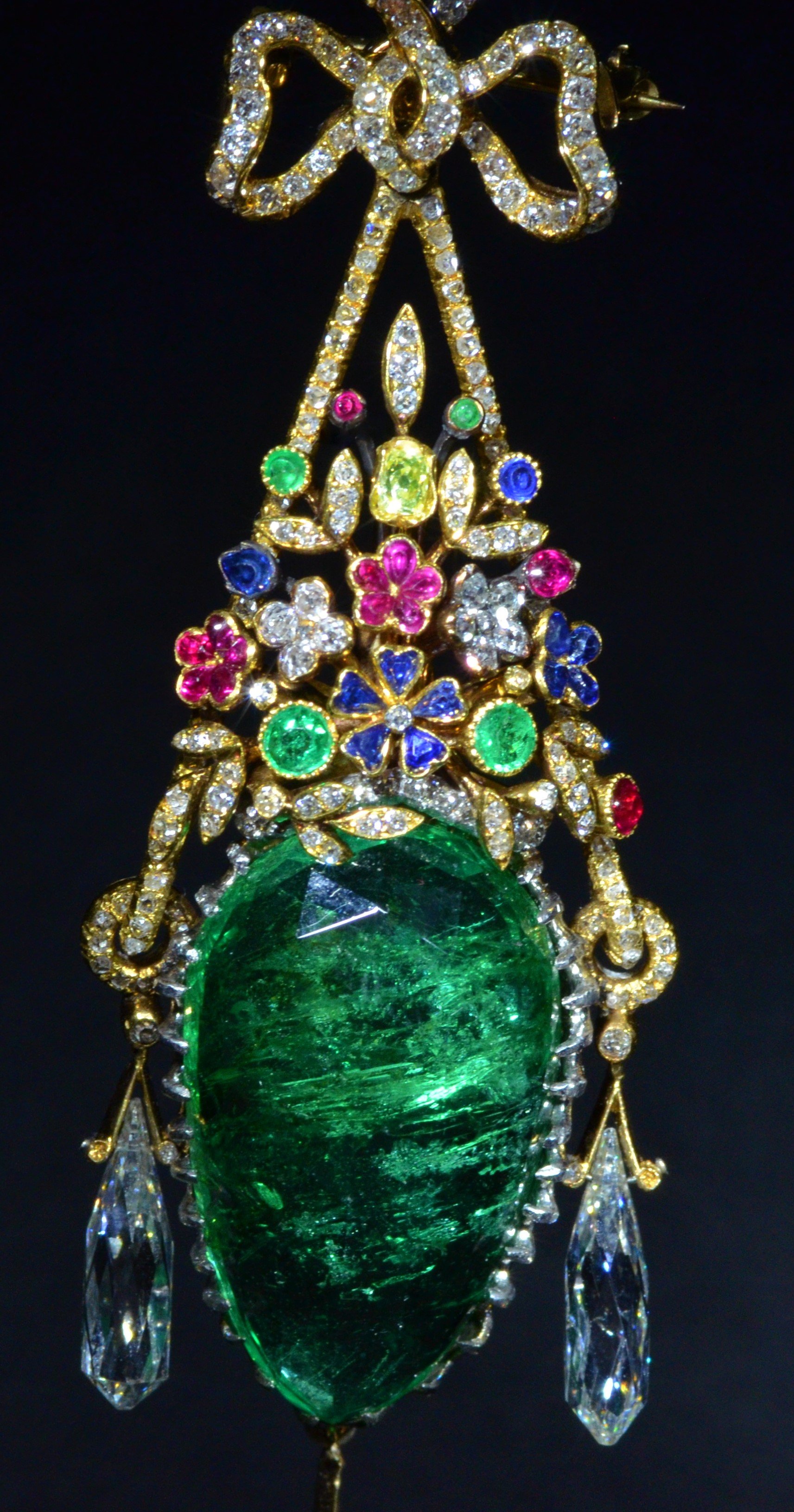 SOLD: Outstanding Multi-Gem Pendant Brooch by Frederic Boucheron, circa ...